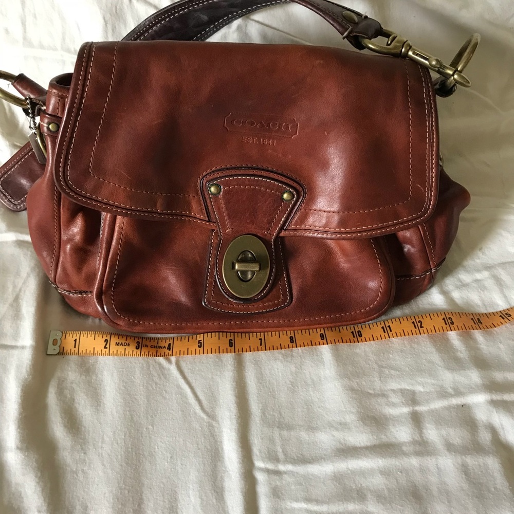 Vintage leather Coach purse